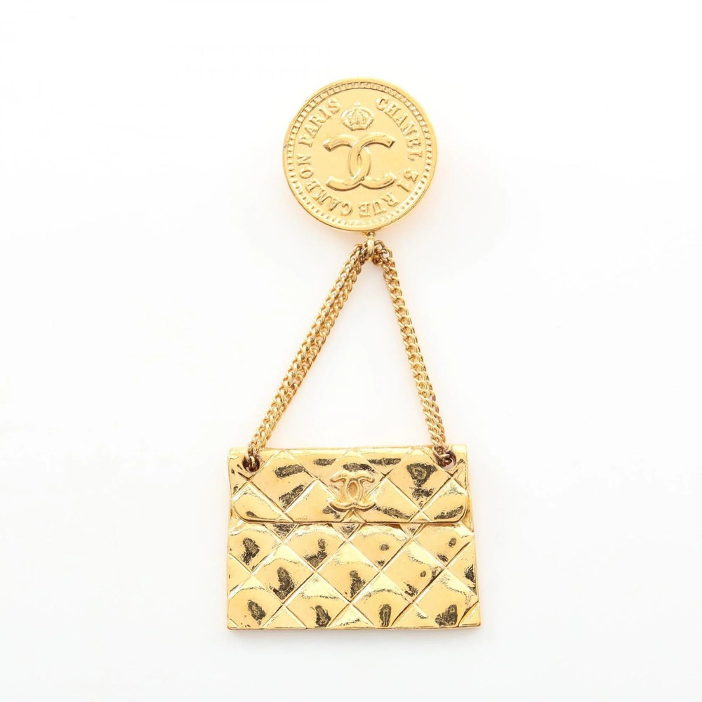 CHANEL Gold Brooch - Picture 1 of 6